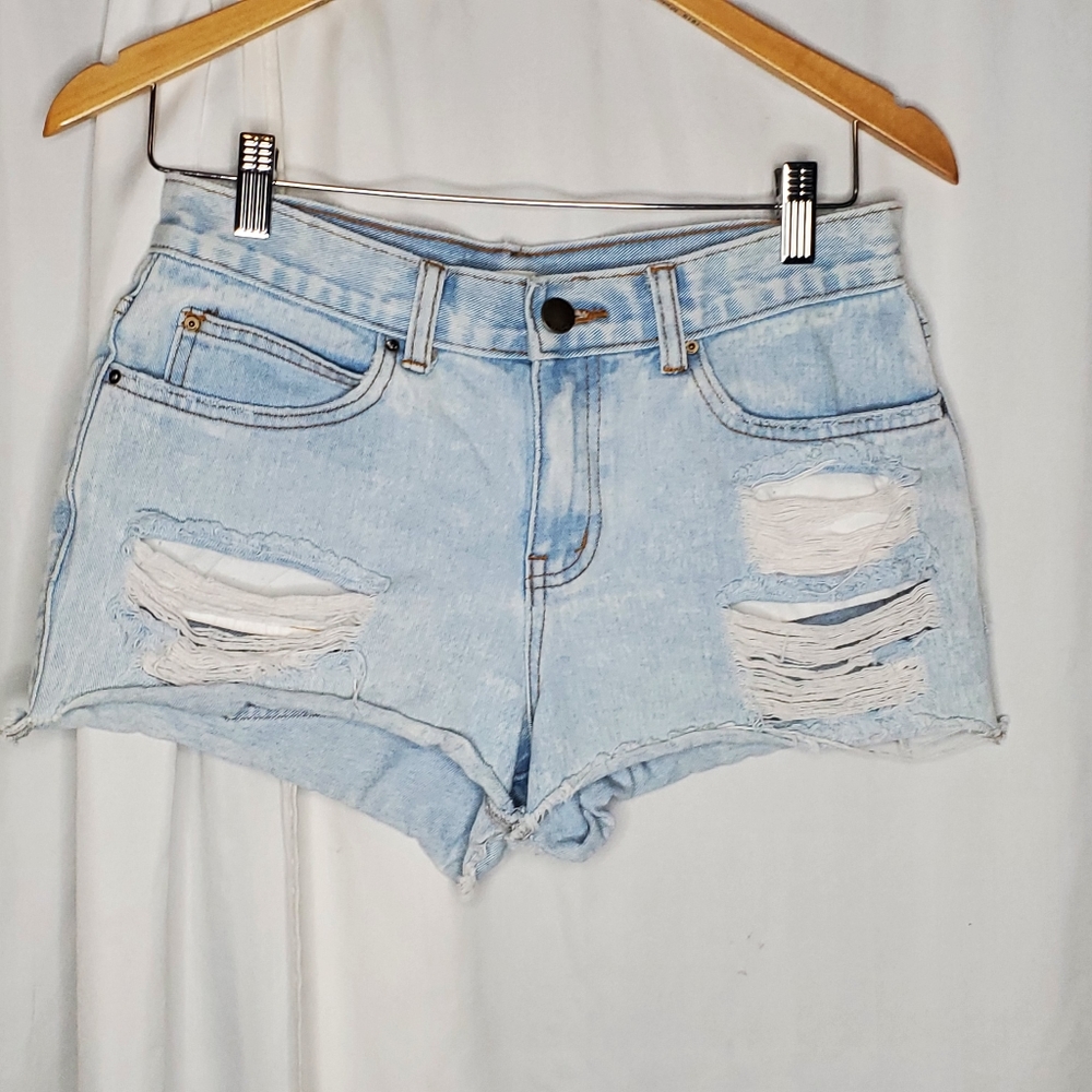 ♤ Billabong Distressed Cutoff Denim Shorts Size 26
